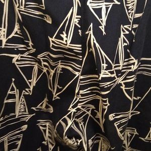 Talbots sailboat-print pants